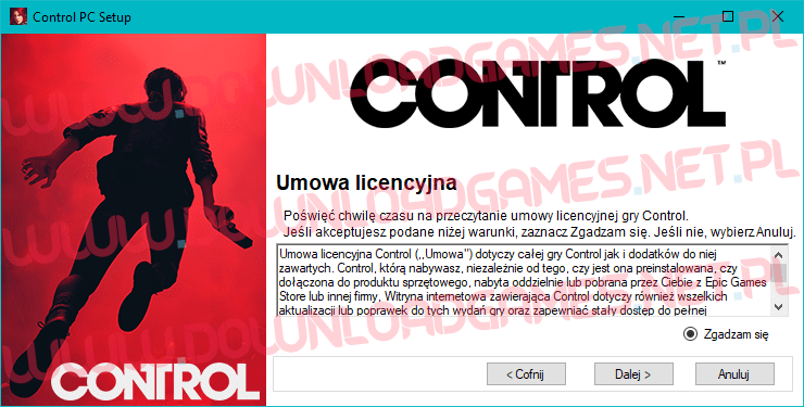 Control download