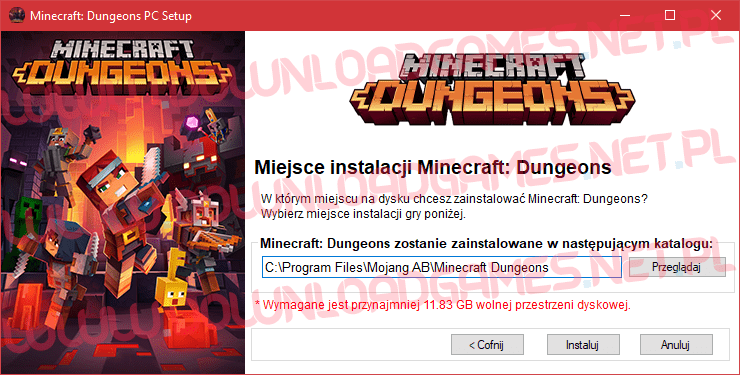 Minecraft Dungeons download pc