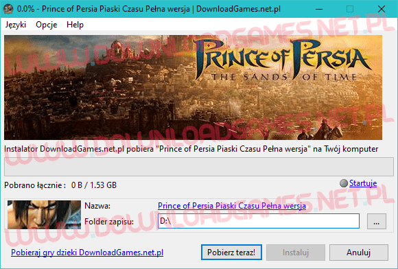 Prince of Persia Piaski Czasu pobierz