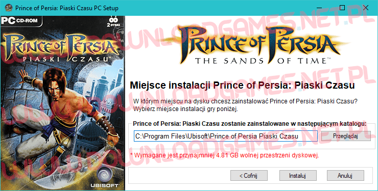 Prince of Persia Piaski Czasu download pc