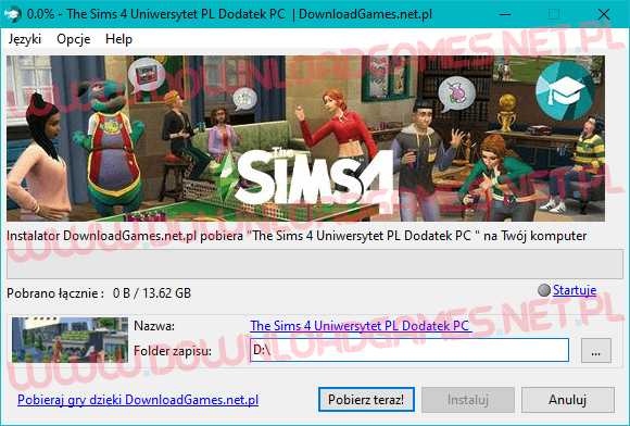 The Sims 4 Uniwersytet pobierz